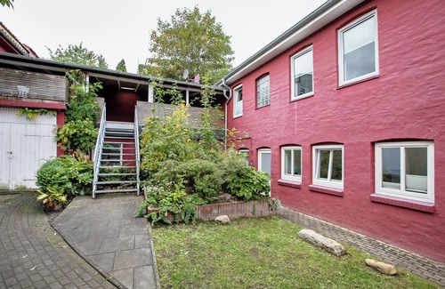 Flensburg Apartamento | Apartamento 'Einfache Gästewohnung 'nordlicht'' con jardín compartido y Wi-Fi