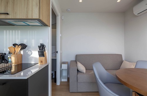 Puebla del Caraminal Apartamento | Apartamento 'Bungalow 1' con vistas al mar, Wi-Fi y aire acondicionado