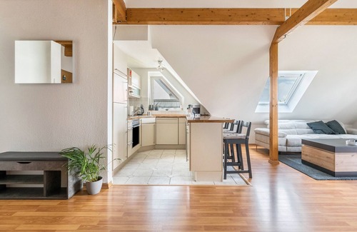 Doberschau Apartamento | Apartamento 'Ferienwohnung Doberschau' con vistas a la montaña, terraza privada y Wi-Fi