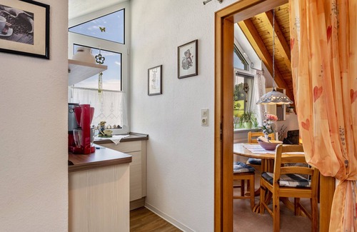 Usseln Apartamento | Apartamento 'Ferienwohnung Ausblick' con vistas al lago, jardín compartido y Wi-Fi