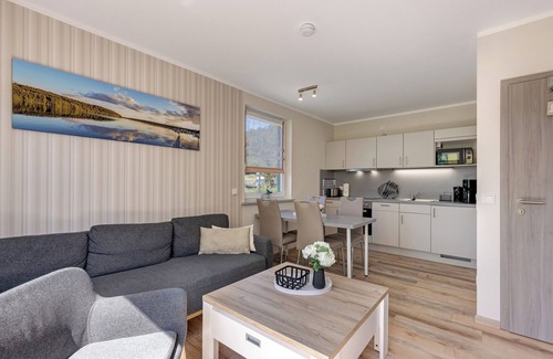 Joachimsthal Apartamento | Apartamento 'Ferienwohnung 4' con jardín compartido y Wi-Fi
