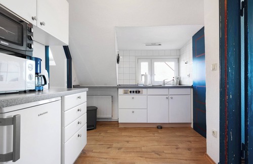 Suederhafen Apartamento | Apartamento 'Ferienwohnung Deichblick' con jardín compartido, balcón y Wi-Fi