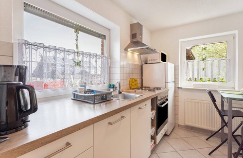 Herscheid Apartamento | Apartamento 'Ferienwohnung Am Wald' con terraza privada, jardín compartido y Wi-Fi