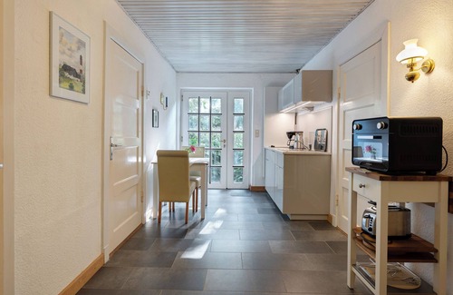 Pellworm Apartamento | Apartamento 'Ferienwohnung Gartenfreude' con terraza privada, jardín privado y Wi-Fi