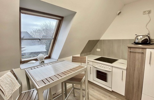 Enge-Sande Apartamento | Apartamento 'Ferienwohnung Diddi' con balcón y Wi-Fi