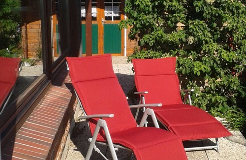Hasselberg Apartamento | Apartamento con vistas al campo entre el mar Báltico y Schlei con jardín de invierno