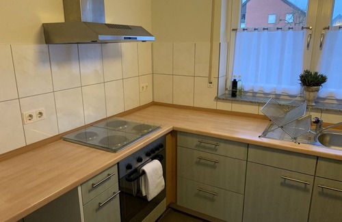 Alstatte Apartamento | Apartamento 'Franke' con terraza privada y Wi-Fi