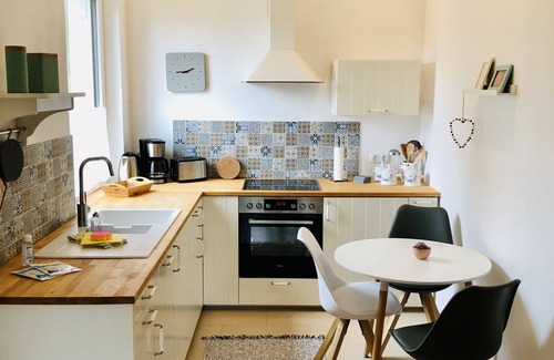Brusewitz Apartamento | FeWo 'Miss Tulip Boom' moderna, ecológica, tranquila pero cerca de la ciudad
