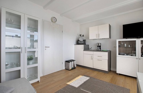 Meldorf Apartamento | Apartamento 'Frieda 4' con jardín compartido, balcón y Wi-Fi