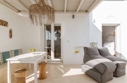 Agkidia Apartamento | Apartamento En Un Hotel 'Aeolos Thalia Suite' Con Vistas Al Mar, Wi-Fi Y Aire Acondicionado