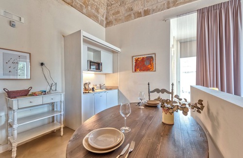 Lecce Historic Center Apartamento | Apartamento En Un Hotel 'Lu Leccio - City View 5' Con Terraza Compartida, Wi-Fi Y Aire Acondicionado