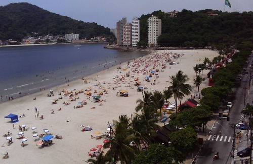 Sao Vicente Apartamento | Apartment in front of the beach in São Vicente! Spectacular view !