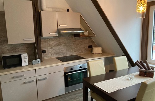 St Lorenz Otro | Apartamento en la antigua casa de campo, con vigas y ventanas de celosía