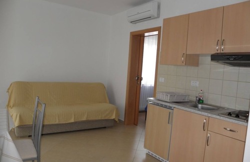 Zambratija Apartamento | Apartamento en Zambratija con Seaview, Balcón, Acondicionador, WIFI (158-3)