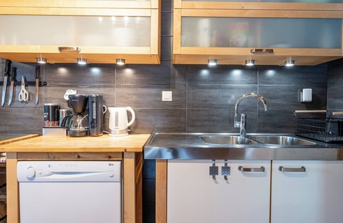 Flumet Apartamento | Apartamento 'Le Grand Tétras' con terraza compartida, balcón y Wi-Fi