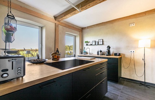 Klanxbuell Apartamento | Apartamento 'Lehmhuus' con terraza compartida, jardín compartido y Wi-Fi