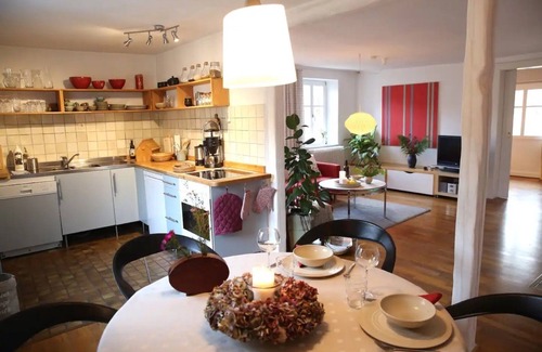 Lemberg Apartamento | Apartamento 'Luise Im Künstlerhaus' con terraza privada, balcón y Wi-Fi