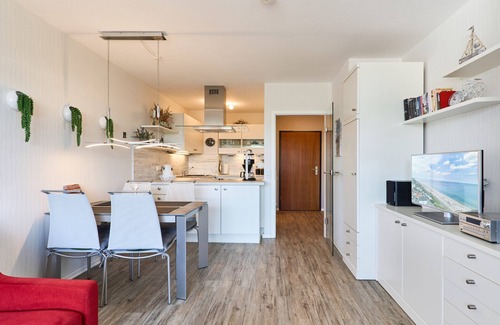 Dahme Apartamento | Apartamento 'Lütt Stuuv Strandhotel, Whg 38' con balcón