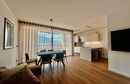 Laives Apartamento | Apartamento 'Maso Renner 8' con vistas a la montaña, Wi-Fi y aire acondicionado