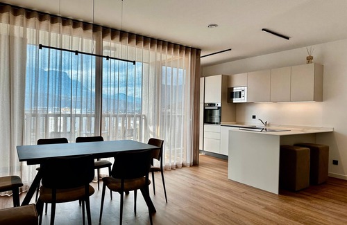 Laives Apartamento | Apartamento 'Maso Renner 8' con vistas a la montaña, Wi-Fi y aire acondicionado
