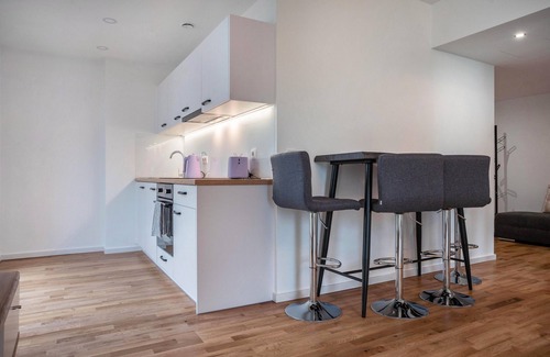 Greifswald Apartamento | Apartamento 'Modernes Loft Mit Terrasse' con jardín privado y Wi-Fi