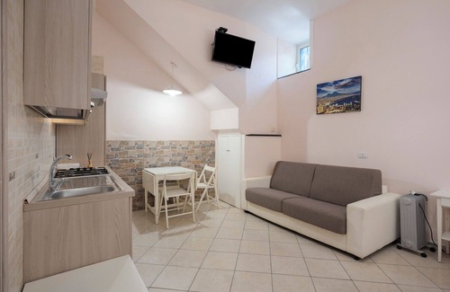 Gragnano Apartamento | Apartamento 'Monolocale Standard In Agriturismo' con vistas a la montaña, jardín compartido y Wi-Fi