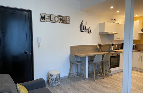 Wimereux Apartamento | Grand Hotel, un encantador apartamento en el dique