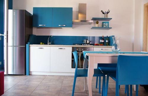 Marina di Modica Apartamento | Apartamento con vistas al mar con piscina privada