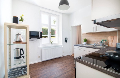 Gluecksburg Apartamento | Apartamento "Schloss Glücksburg" con vistas al lago, jardín privado y Wi-Fi