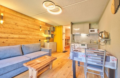 La Morte Apartamento | Apartment 'Superbe Studio Au Pied Des Pistes' with Mountain View, Shared Garden and Wi-Fi