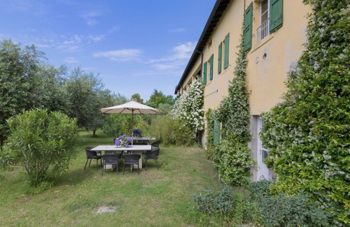 Cavaion Veronese Apartamento | Apartamento 'Tenuta Naiano Leonardo' con jardín compartido, Wi-Fi y aire acondicionado