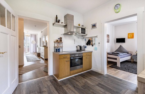Porta Westfalica Apartamento | Apartamento 'Toms Hütte' con terraza privada y Wi-Fi