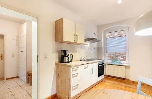 Templin Apartamento | Apartamento 'Traumhafte Fewo Im Herzen Templins' con terraza compartida, jardín compartido y Wi-Fi