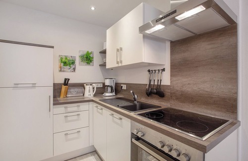 Ortsmitte Apartamento | Apartamento 'Typ 4' con jardín compartido, balcón y Wi-Fi
