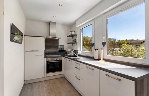 Ortsmitte Apartamento | Apartamento 'Typ 5' con jardín compartido, balcón y Wi-Fi