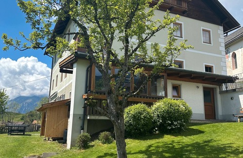 Oberdrauburg Apartamento | Apartamento 'Unterkreuter' con vistas a la montaña, jardín compartido y Wi-Fi