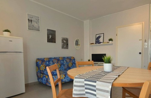Lido di Pomposa Apartamento | Apartamento con aire acondicionado en el centro de Lido di Pomposa, con vistas al mar.