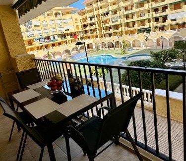 La Mata Apartamento | Apartment ZuMiFra with swimming pool, 300 m from the sea, with beautiful sandy beach La Mata