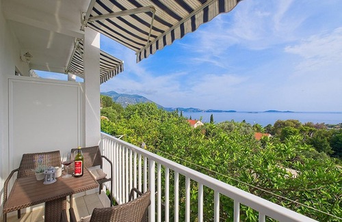 Brasina Apartamento | Apartments Grljević - Studio Apartment with Balcony and Sea View (A3)