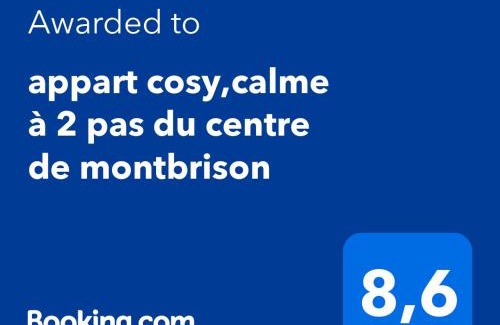 Montbrison Apartamento | appart cosy,calme à 2 pas du centre de montbrison