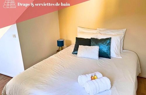 Nemours Apartamento | Appart cosy rénové avec AC Hypercentre Nemours