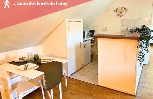 Nemours Apartamento | Appart cosy rénové avec AC Hypercentre Nemours