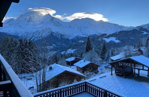 Le Bettex Apartamento | Appart 5 Le Bettex piste view Mont Blanc 3 bedrooms