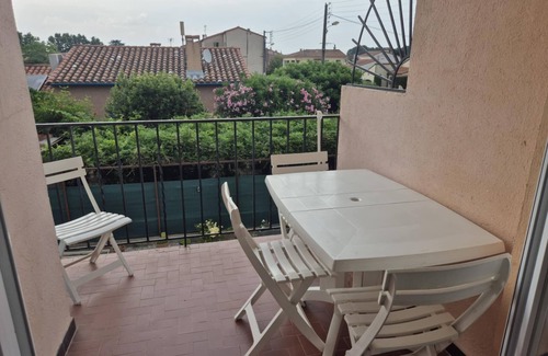 Saint-Andre Apartamento | Appart. in village bordering Argeles s/ mer and its beaches near Collioure.