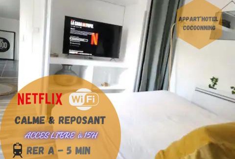 Maisons-Laffitte Apartamento | Appart' Studio cooconing - Champs Elysées - NETFLIX