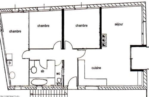 Saint-Martin-de-Belleville Apartamento | Appartement Confortable 85m² pour 6 Pers. avec Terrasse, à 300m des Pistes à St Martin de Belleville - FR-1-452-382