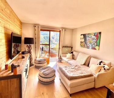 Saint-Etienne-de-Tinee Apartamento | Appartement 2 pièces spacieux terrasse vues sur les pistes
