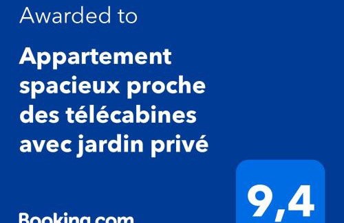 Saint-Gervais-les-Bains Apartamento | Appartement spacieux proche des télécabines et du centre ville avec jardin privé