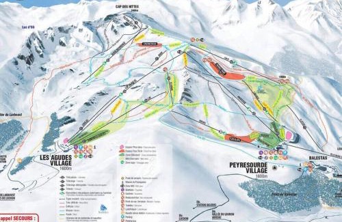 Peyragudes Apartamento | Appartement 8 pers. à Peyragudes - Pieds des pistes, balcons, 4 chambres, options confort - FR-1-695-45