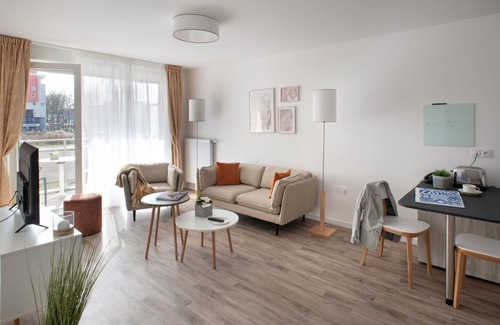 Mulhouse Apartamento | T2-Apartamento-Baño en la habitacion